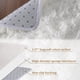 thumbnail image 3 of Alfombra CAROMIO 61x183 cm de felpa suave y peluda blanca, 3 of 7