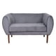 thumbnail image 1 of Sofa 2 Cuerpos Curvo Felpa Gris, 1 of 3