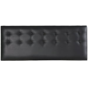 Bodevir - Respaldo Botone Pu 2 Plazas Negro