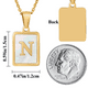 thumbnail image 2 of Collar HESHPAWS Shell Initial Necklace 18 in Dorado, 2 of 3