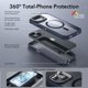 thumbnail image 3 of Funda ESR para iPhone 15 con Soporte MagSafe Transparente Azul Oscuro de Cuerpo Completo, 3 of 8