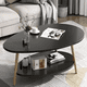 thumbnail image 3 of Mesa De Centro Ovalada Para Living Moderno Negra, 3 of 3