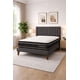 thumbnail image 2 of Cama Plaza y Media Turin Gris Oscuro Respaldo + Base + Colchon Mery Desing Excellence Plus, 2 of 8