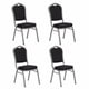 thumbnail image 1 of Pack 4 Silla Tapizada Eventos Fiestas Conferencias Comedor - Negro, 1 of 3