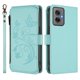 thumbnail image 2 of Funda Cartera Mariposa para [Motorola Moto G55 5G] con Soporte y Cremallera Verde menta, 2 of 6