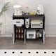 thumbnail image 2 of Aparador Buffet De Cocina Comedor Multifuncional Con Puerta Negro, 2 of 5