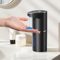 Dispensador Automático De Jabón Fantictas Recargable 350 Ml Negro