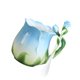 thumbnail image 2 of Taza De Café De Flores Copa De La Mañana Caca Para Beber Taza Para Té Café Con Leche Azul, 2 of 5