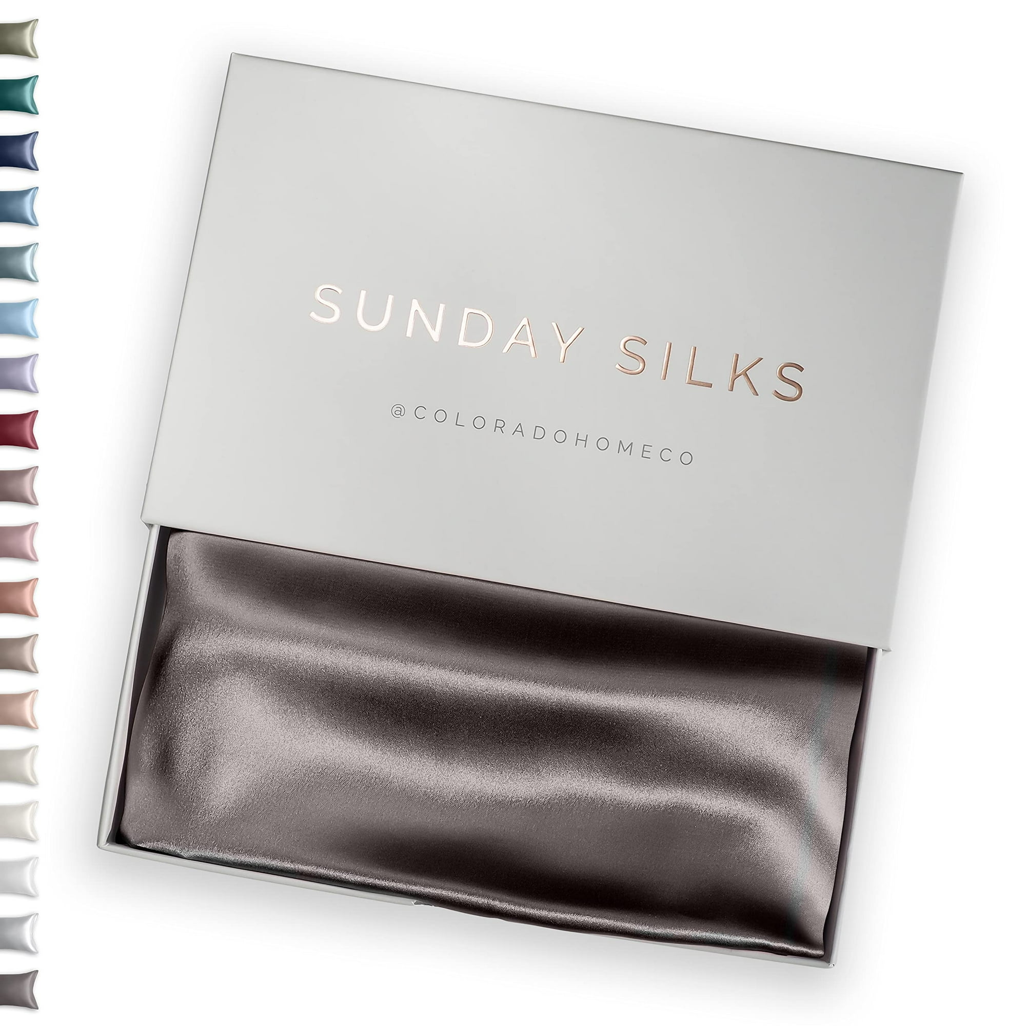 Colorado Home Co - Fundas De Almohada De Seda Sundaysilks 100% Seda Pura 22 Momme 6a