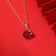 thumbnail image 1 of Chinese Style Jade Rabbit Bracelet Necklace Earrings 3pcs/Set 18K Gold Plated Jewelry For Women Girls BFF Gift Easter Bunny, 1 of 3