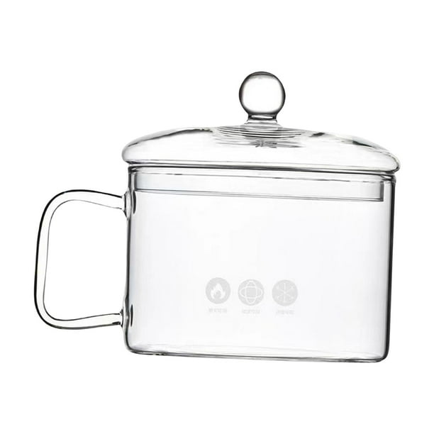 Tazón De Sopa De Vidrio Utensilios De Cocina De Vidrio Hechos A Mano Cacerola De Vidrio Para Té Frutas Leche 1.5L Estilo C