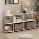 thumbnail image 2 of Estante de esquina Furinno Turn-N-Tube de madera compuesta blanca de 3 niveles, 2 of 6