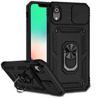 Estuche Gangxun Para Iphone Xr, Soporte Giratorio 360°, Estilo Mecánico Y Magnético