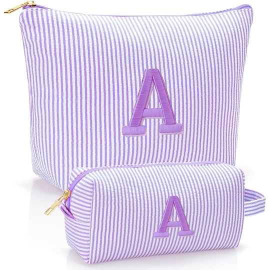Set De Neceseres Yilancol Morado Bordado Inicial
