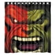 thumbnail image 1 of Cortina de ducha de Hulk rojo y verde, juego de cortina de baño con ganchos, tamaño 66 x 72 pulgadas, 1 of 3