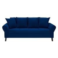 Bodevir - Sofa Lua 3C Felpa 20 Azul Marino