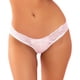 thumbnail image 2 of Calzón de Encaje con Cordones Traseros Blanco Talla S/M, 2 of 2