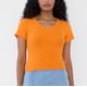 thumbnail image 3 of Polera Mujer Manga Corta Lisa Naranja Corona, 3 of 5