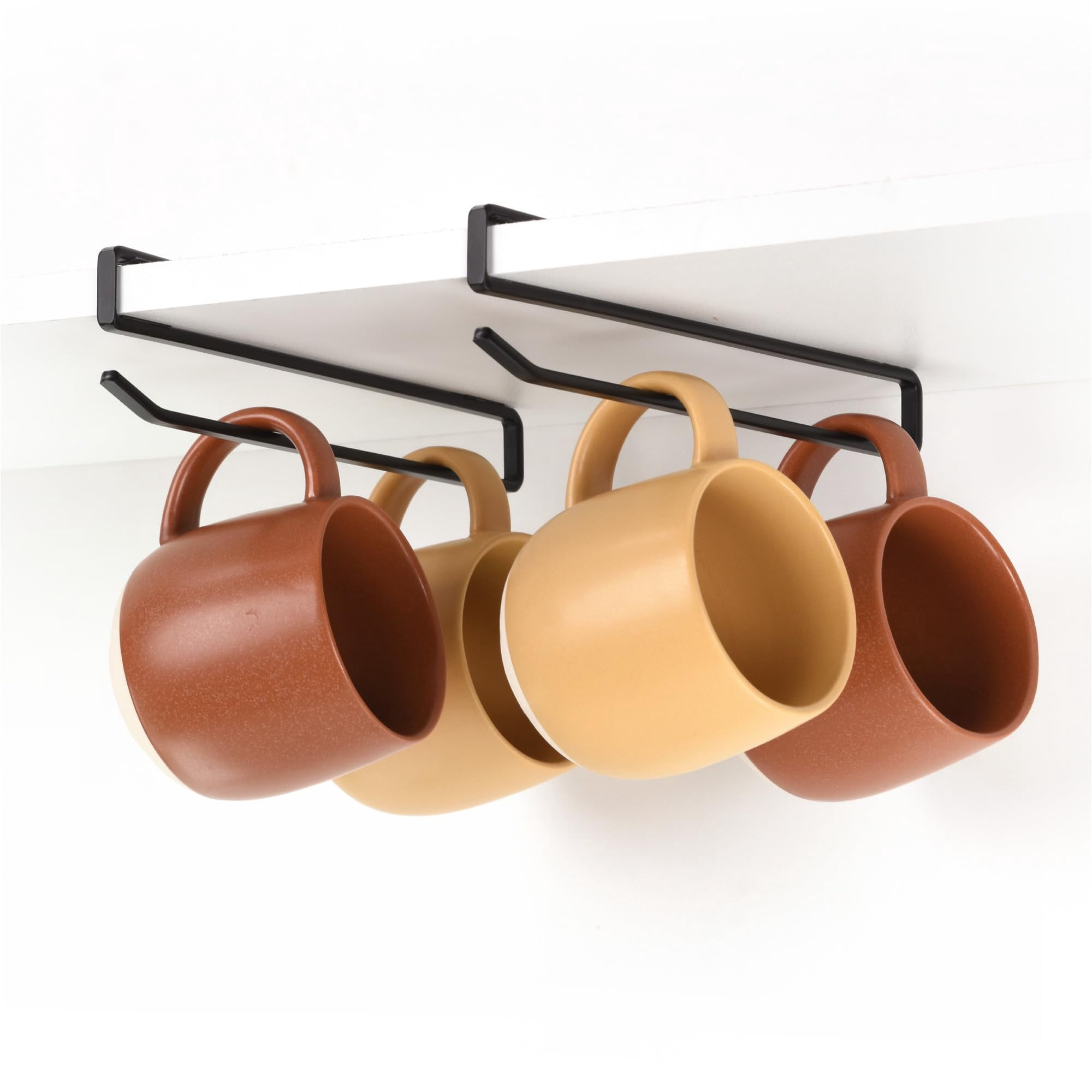 Colgador De Tazas Xympo Coffee Para Armario, Estante Con Clip, Paquete De 2
