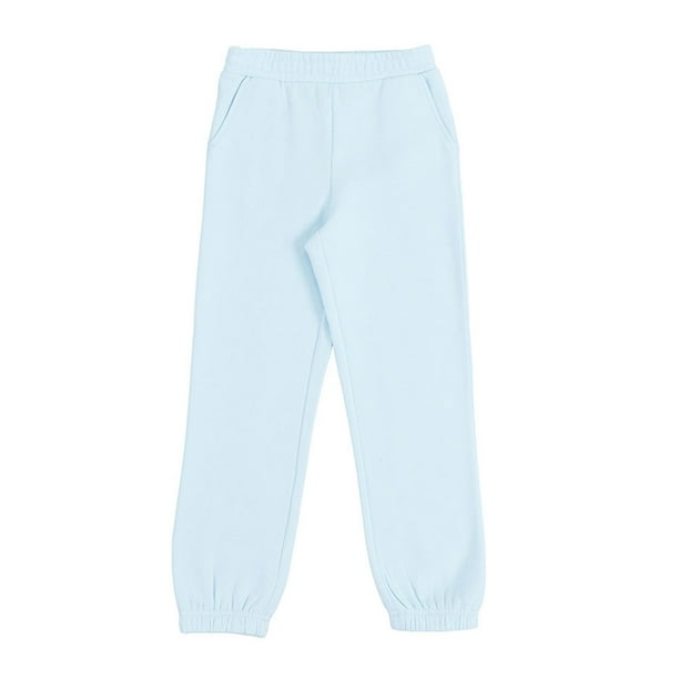 Pantalón De Buzo Niña Kids Basico Celeste Corona