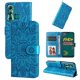 thumbnail image 4 of Funda tipo cartera FOXDOCK para Infinix Hot 11 , diseño girasol en relieve, cuero PU, cierre magnético, soporte y tarjetero, 4 of 5