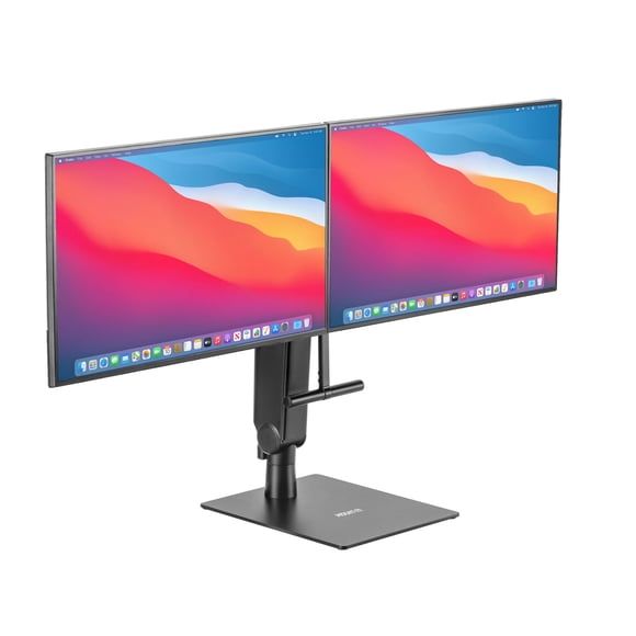 Soporte para monitor Mount-It! doble, ajustable en altura para 17-32"