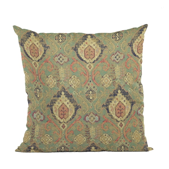 Cojín decorativo Plutus Brands Plutus Nile Romero 66 x 66 cm verde