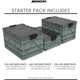 thumbnail image 2 of Cajas de almacenamiento SIDIO Pack de inicio apilables con tapas, 2 of 8