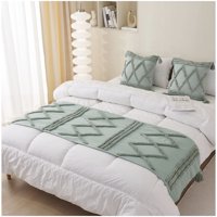 Top Lucky - Set Piecera Bordada + 02 Fundas 60X200 Cm Beige