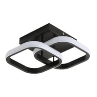 Genérica - Lámpara Techo Moderna Led Colgante Negro Para Baño Y Sala 3 Modos