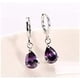 thumbnail image 2 of 1 par de pendientes colgantes con incrustaciones de plata esterlina S925 para mujer, 2 of 2