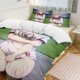 thumbnail image 1 of Demon Slayer Anime Home Bed 3-piece Set Classic Japanese Anime Polyester Wash Student Dormitory Set, 1 of 5