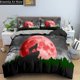 thumbnail image 1 of Animal Black Wolf Bedding Set Quilt Cover Bed Cover with Pillowcase Boys Adult Home Textile, 1 of 5