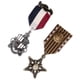 thumbnail image 2 of 2 Insignias De Medalla De Estrella Vintage Para Hombre Ropa Disfraz De Moda Broche Azul Marino, 2 of 7