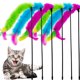 thumbnail image 1 of Varita para gato CATENEED 48 cm Juguete de plumas (6 unidades), 1 of 6