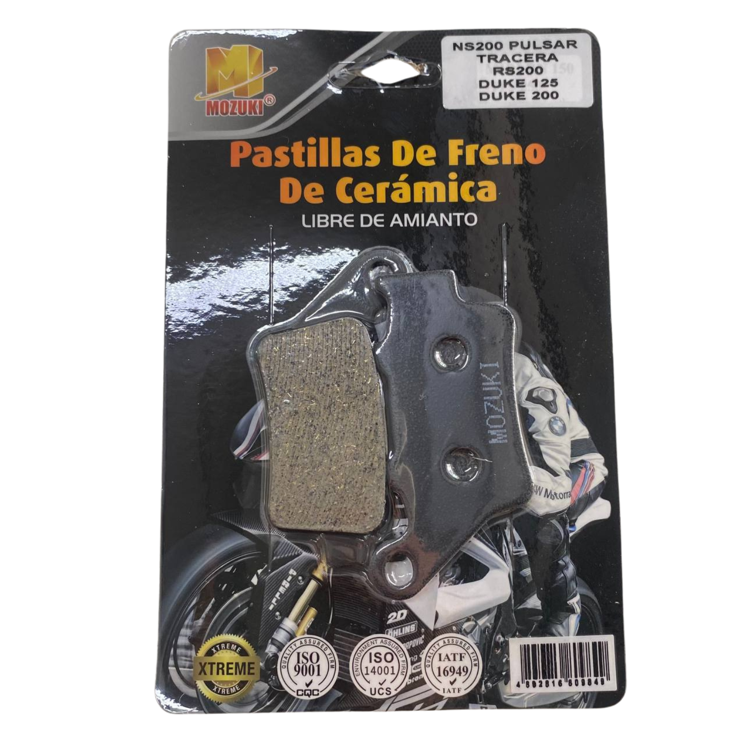 Mozuki - Pastilla De Freno Trasera Ns200 Rs200 Duke 125 Duke 200