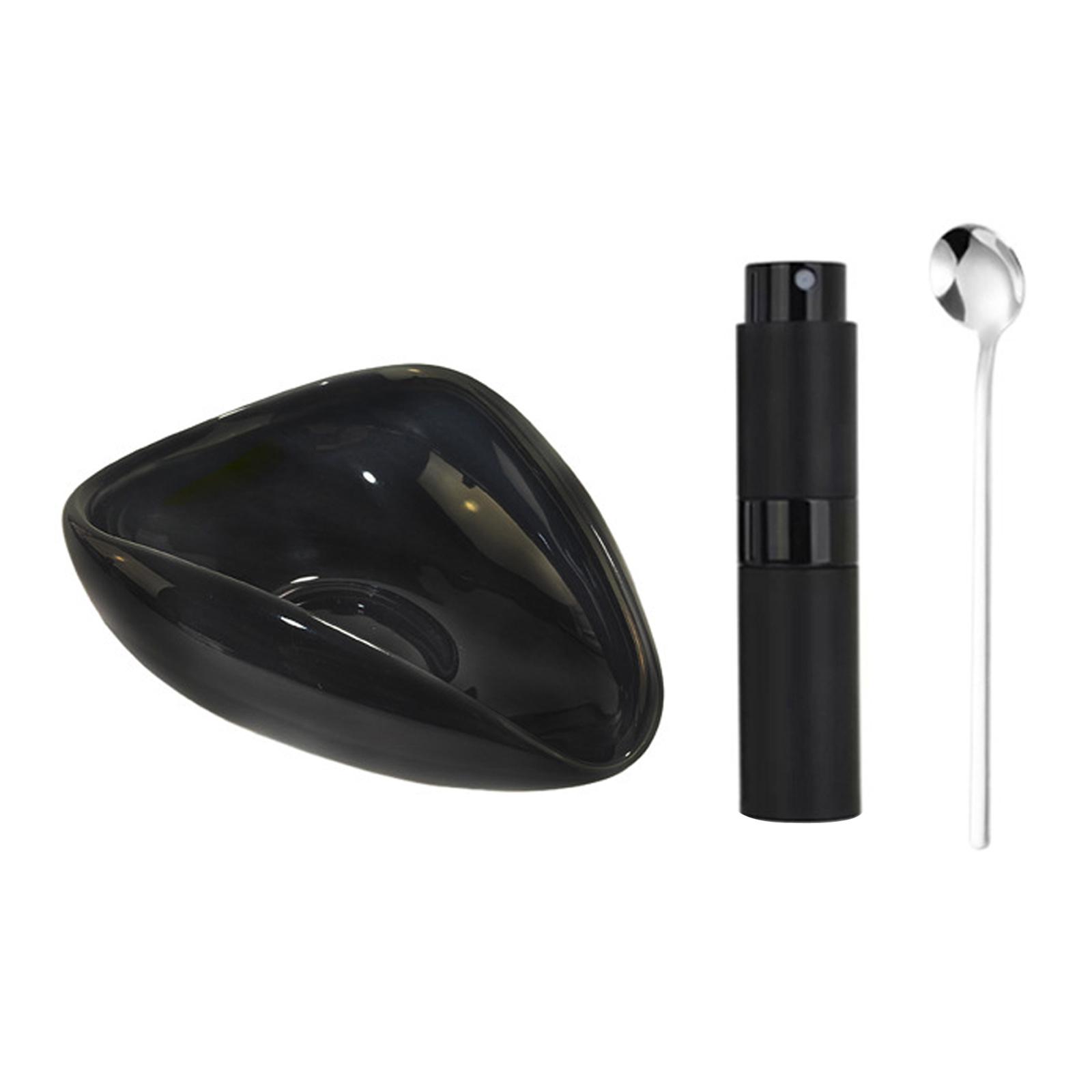 Bothyi - Taza Dosificadora De Granos De Café, Plato Para Salsa, Bandeja Medidora Para Cafetería, Hotel, Juego De 3 Piezas