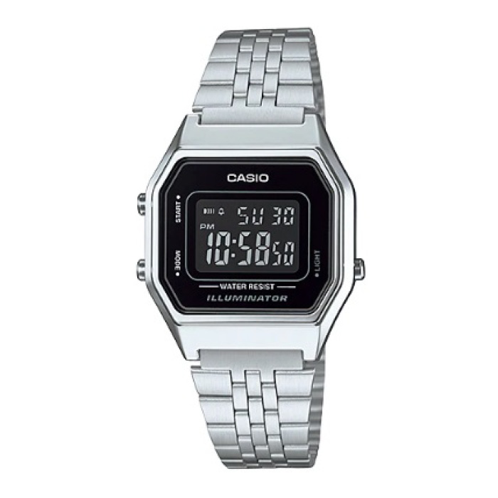 Reloj Digital Plateado Casio La-680Wa-1B