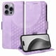 thumbnail image 4 of Carcasa FOXDOCK iPhone 16 Pro de cuero PU, diseño acolchado clásico, protección contra caídas y rayones, 4 of 5