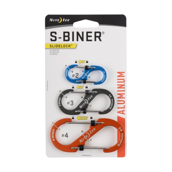 Mosquetón S-Biner® Aluminum Dual Carabiner 3 Pack Nite Ize