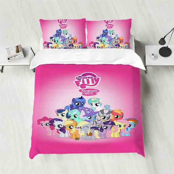 x817 Bed SheetsPony Duvet Cover Set Twin Size Bedding Comforter Bedding Sets Bed Linen Sets Bed Sheets Home Textile Garden 3-Piece Bedding Set (1 Duvet Cover + 2 Pillow Shams) nj817