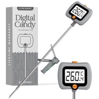 Termómetro Digital Candy Craft911 Con Clip Para Ollas Y Pantalla Lcd, Color Gris