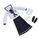 thumbnail image 3 of Figura A Escala 1/6, Conjunto De Uniforme Escolar Para Muñecas, Cuerpo De Figuras De Acción De 12 Pulgadas, Azul Oscuro, 3 of 3