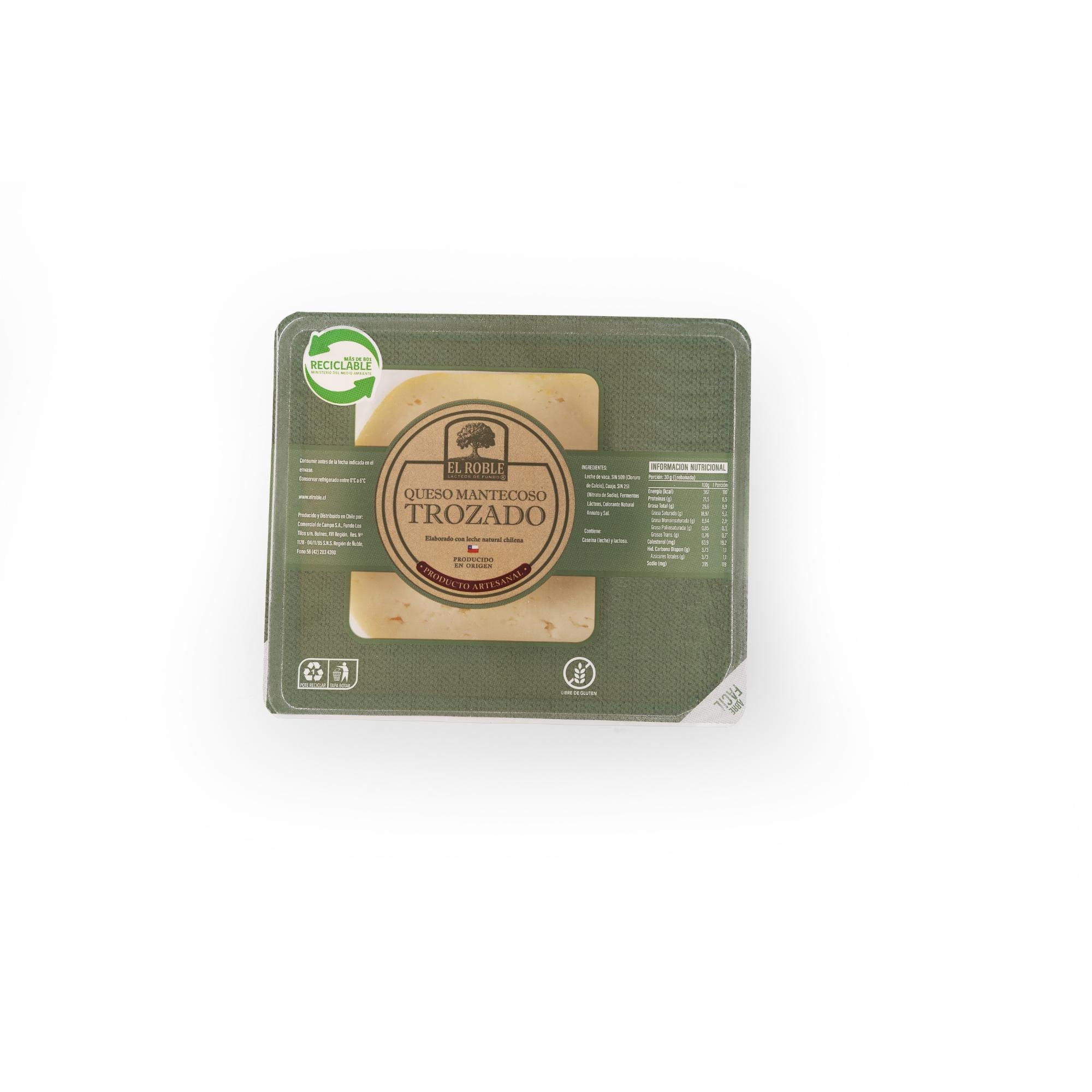 Queso Mantecoso Trozo 400 g El Roble