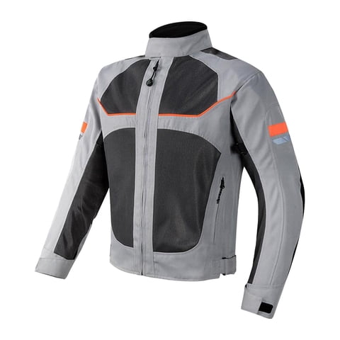 Ioensy - Chaqueta De Moto Resistente Al Agua Para Montar En Moto Hombre Mujer Verano Gris 4Xl