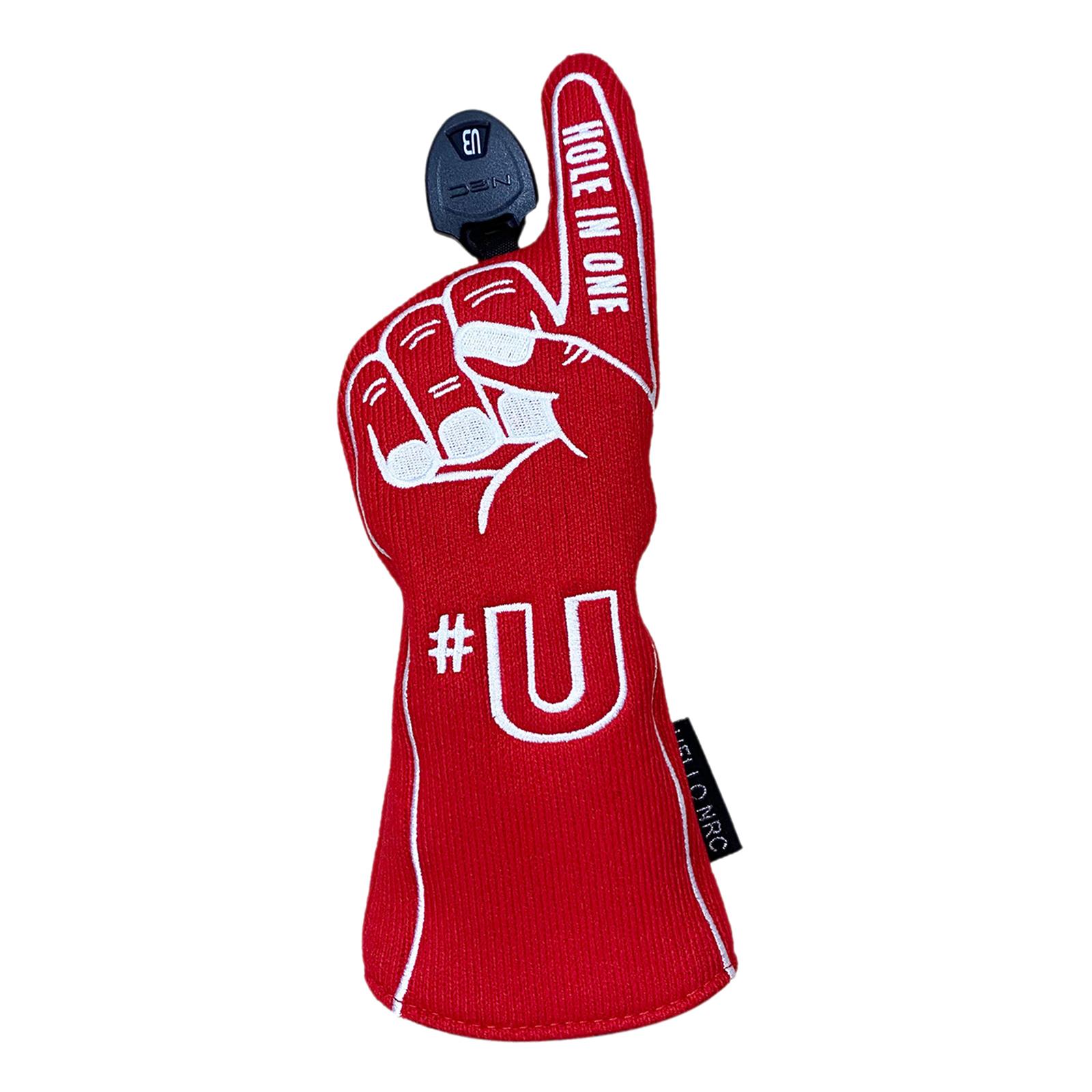 Magideal - Cubierta De Cabeza De Palo De Golf De Punto, Cubierta De Madera, Accesorios De Golf, Cubierta De Cabeza De Golf Portátil, Protección Para Viajar, Bols Híbrido 21X12Cm