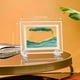 thumbnail image 1 of 1pc Moving Sand Art Picture Round/Rectangular Glass 3D Deep Sea Sandscape In Motion Display Flowing Sand Frame Relaxing Desktop Home Office Work Decor, 1 of 5