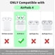 thumbnail image 2 of Para Airpods 4th Case 2024 Funda Protectora De Cuerpo Completo A Prueba De Golpes Para Airpods 4 C, 2 of 7