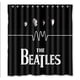 thumbnail image 1 of Cortina de ducha de la famosa banda The Beatles, juego de cortina de baño con ganchos, tamaño 66 x 72 pulgadas, 1 of 3