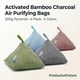 thumbnail image 2 of Bolsas purificadoras de aire de carbón de bambú, paquete de 4 unidades, 200 g, forma piramidal, 2 of 8